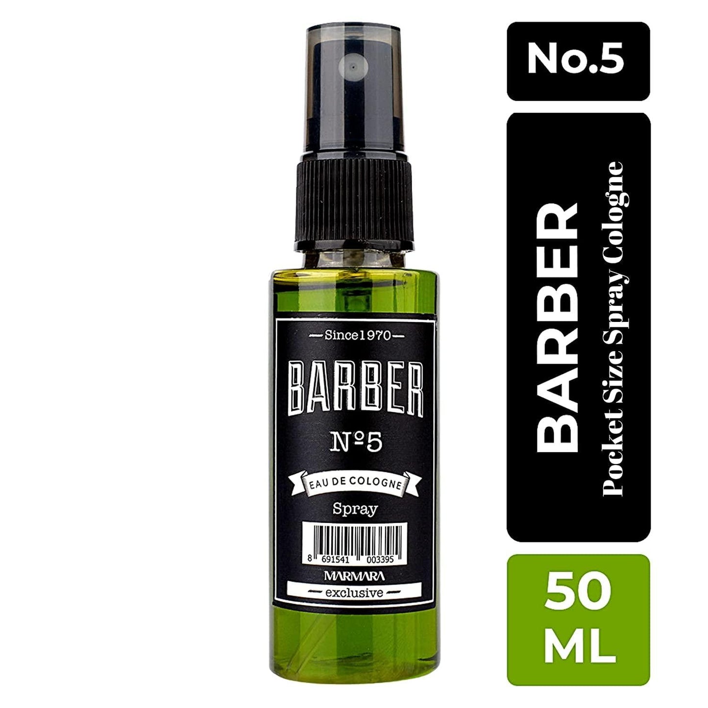 The Shave Factory Straight Edge Razor Kit (Black/Barber No5 Cologne