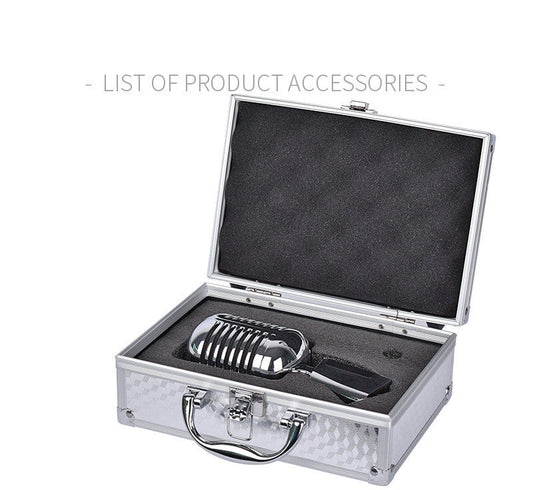 Retro Metal Home Stage Microphone On Stage