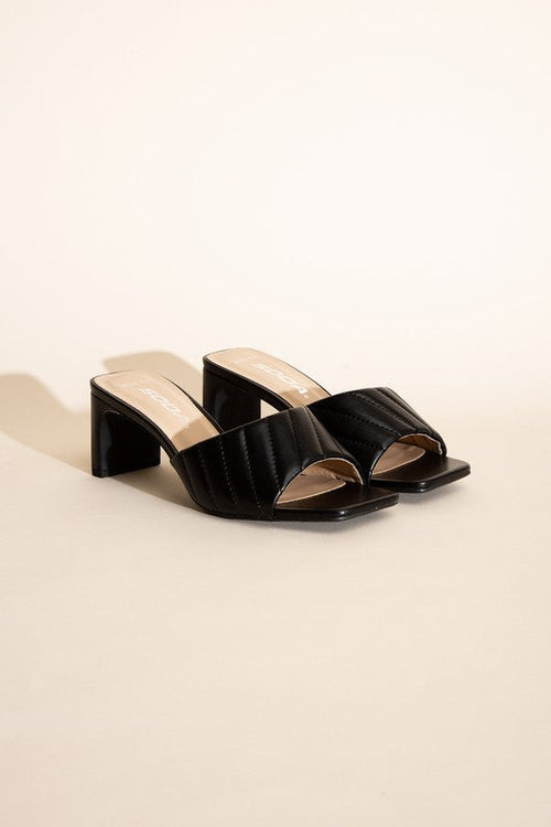 W-NINA Slide Mule Heels